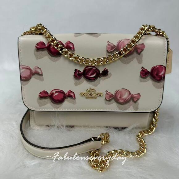 Coach Handbags - Coach Mini Klare Crossbody Bag with Candy in Leather/Chalk/Chalk CDB09 NWT